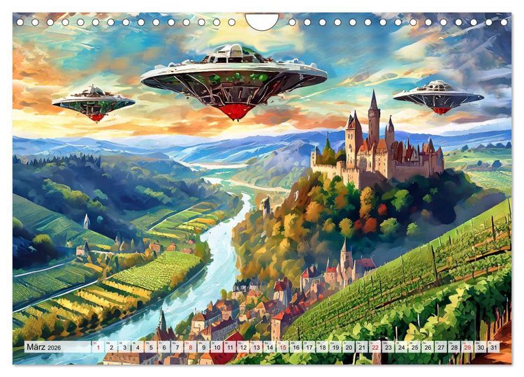 Produktbild: Besuch von einem anderen Stern (Wandkalender 2026 DIN A4 quer), CALVENDO Monatskalender