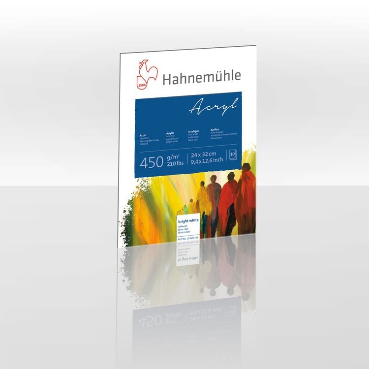 Produktbild: Hahnem&uuml;hle Papier Acryl 450, 24 x 32 cm, 450 g/m&sup2;