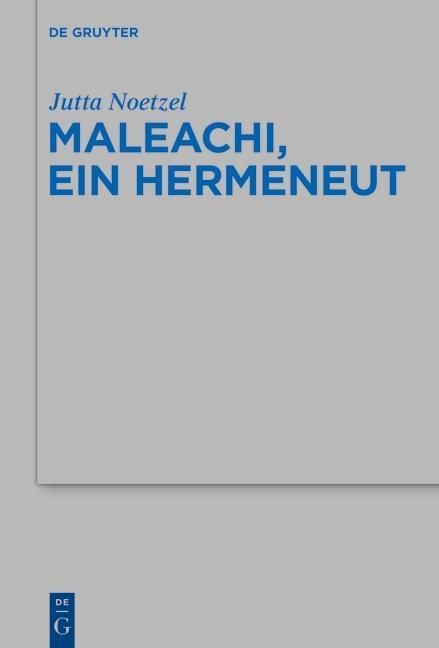 Produktbild: Maleachi, ein Hermeneut