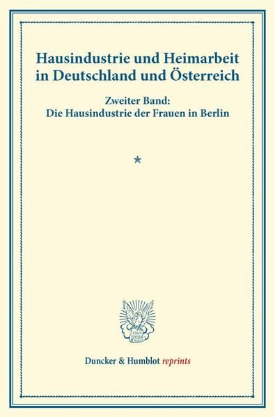 Produktbild: Hausindustrie und Heimarbeit in Deutschland und &Ouml;sterreich.