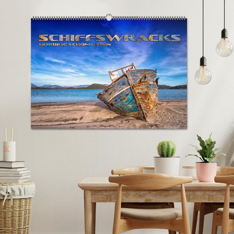 Produktbild: Schiffswracks - morbide Sch&ouml;nheiten (Wandkalender 2026 DIN A2 quer), CALVENDO Monatskalender