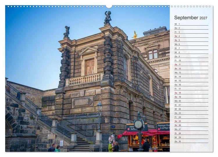 Produktbild: Dresden an der Elbe - Der Planer (hochwertiger Premium Wandkalender 2027 DIN A2 quer), Kunstdruck in Hochglanz