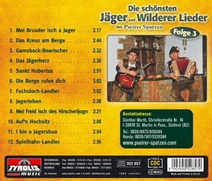 Produktbild: Die sch&ouml;nsten J&auml;ger & Wilderer Lieder F.3