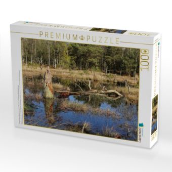 Produktbild: CALVENDO Puzzle Abgestorbene Baumst&uuml;mpfe im Moorsee im Pietzmoor Schneverdingen | 1000 Teile Lege-Gr&ouml;&szlig;e 64x48cm Foto-Puzzle f&uuml;r gl&uuml;ckliche Stunden