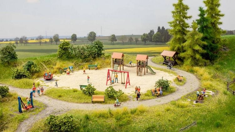 Produktbild: NOCH 13403 H0 micro-motion Kinderkarussell Fertigmodell
