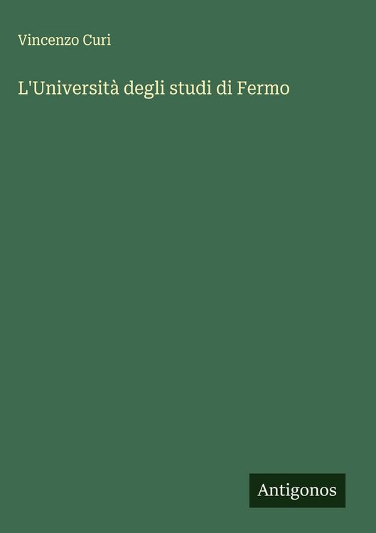 Produktbild: L'Universit&agrave; degli studi di Fermo
