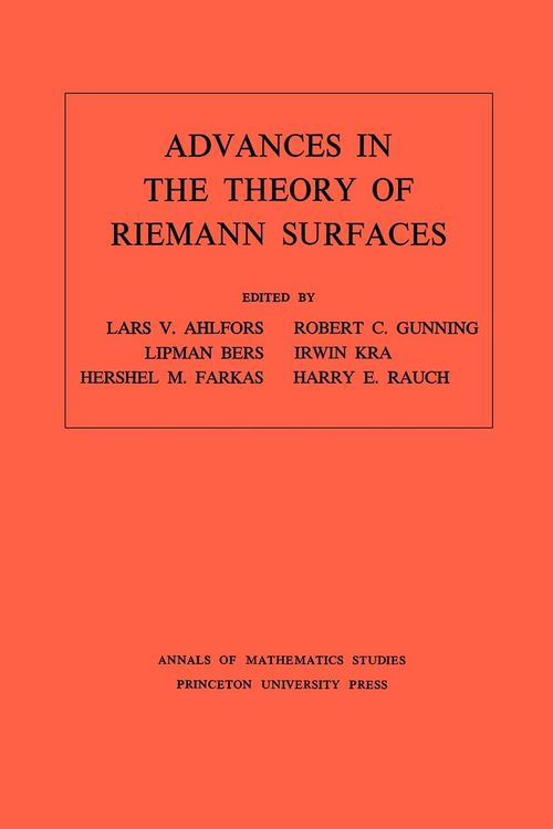 Produktbild: Advances in the Theory of Riemann Surfaces