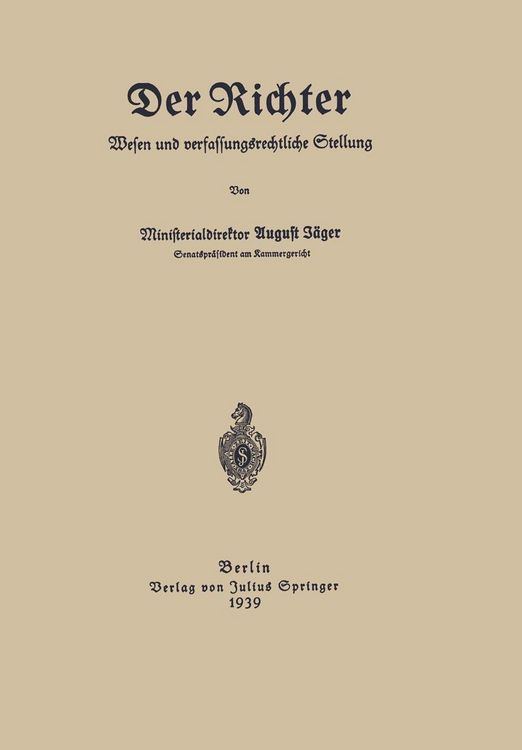 Produktbild: Der Richter Wesen und verfassungsrechtliche Stellung