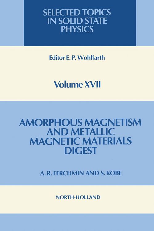 Produktbild: Amorphous Magnetism and Metallic Magnetic Materials - Digest