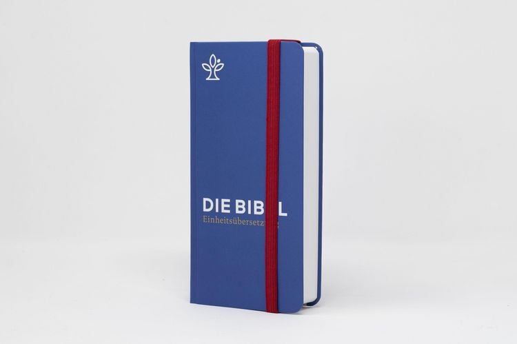 Produktbild: Die Bibel. Taschenausgabe stripe mit roter loser Gummilitze