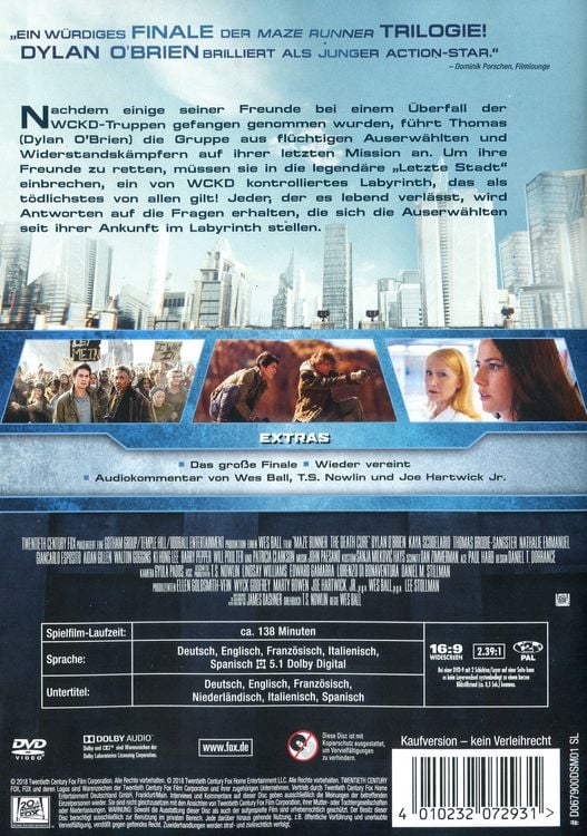 Produktbild: Maze Runner 3 - Die Auserw&auml;hlten in der Todeszone