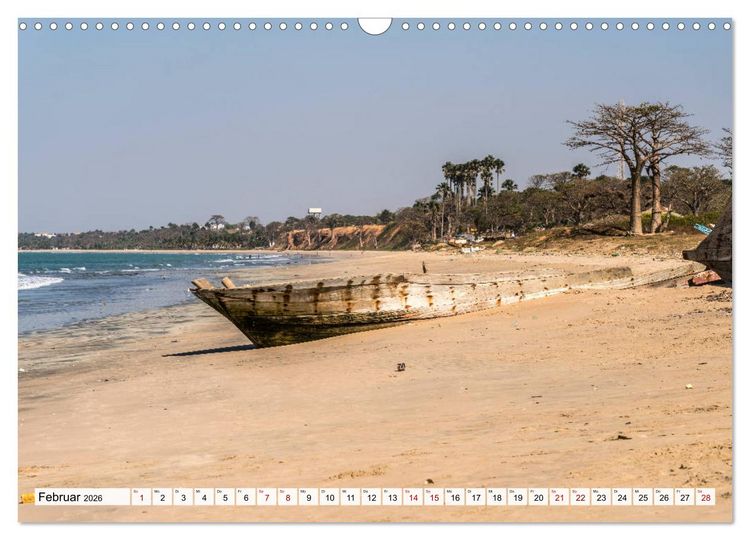 Produktbild: Traumstr&auml;nde in Gambia (Wandkalender 2026 DIN A3 quer), CALVENDO Monatskalender