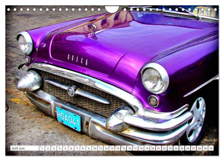 Produktbild: BUICK '55 - Mit 70 unterwegs in Kuba (Wandkalender 2026 DIN A4 quer), CALVENDO Monatskalender
