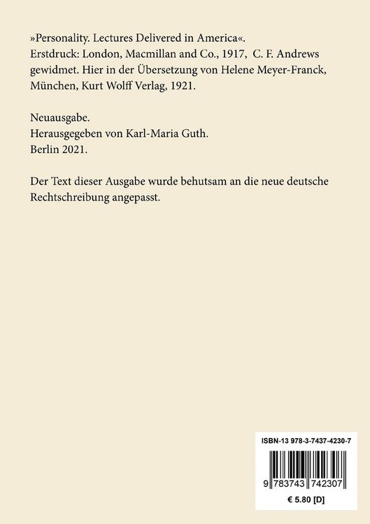 Produktbild: Pers&ouml;nlichkeit