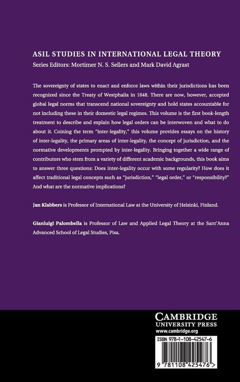Produktbild: The Challenge of Inter-Legality