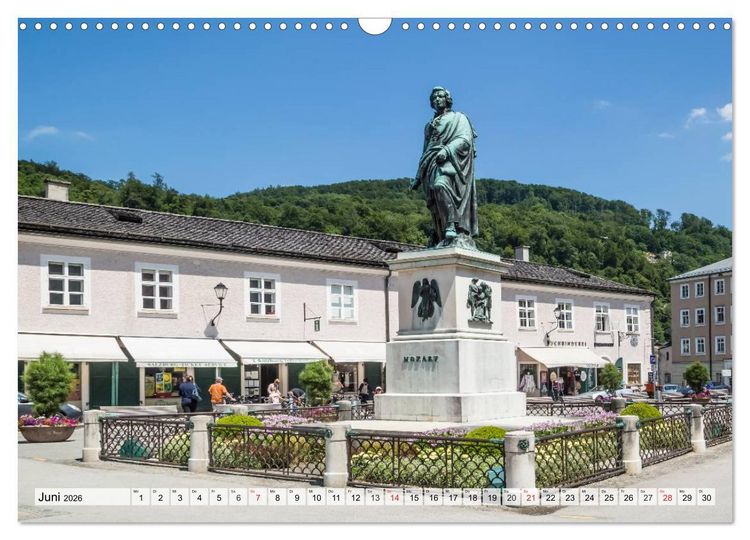 Produktbild: Charmantes Stadtherz SALZBURG (Wandkalender 2026 DIN A3 quer), CALVENDO Monatskalender