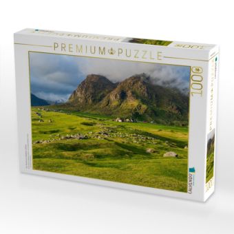 Produktbild: CALVENDO Puzzle Am Strand von Uttakleiv, Lofoten | 1000 Teile Lege-Gr&ouml;&szlig;e 64x48cm Foto-Puzzle f&uuml;r gl&uuml;ckliche Stunden
