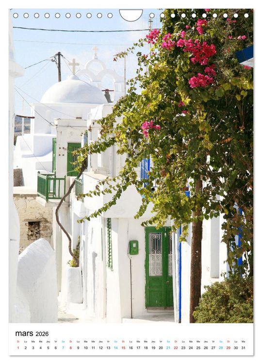 Produktbild: Souvenirs de Gr&egrave;ce (Calendrier mural 2026 DIN A4 horizontal), CALVENDO calendrier mensuel