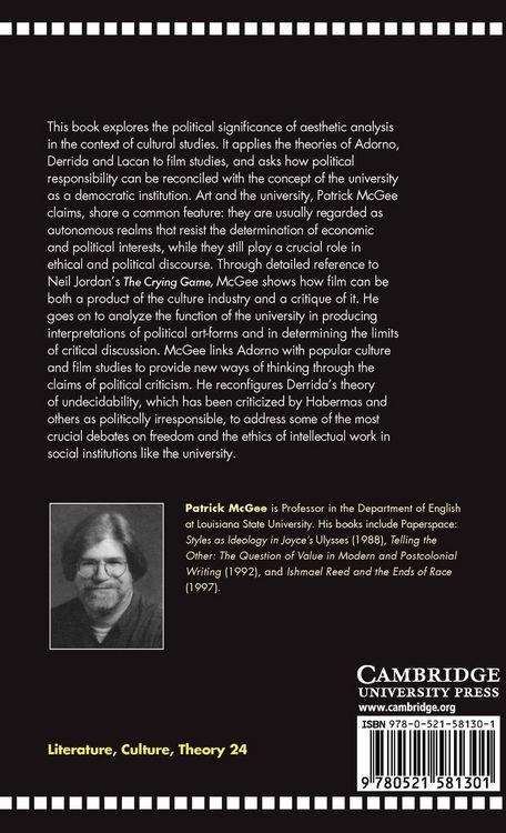 Produktbild: Cinema, Theory, and Political Responsibility in Contemporary Culture