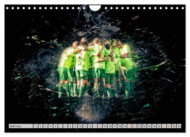 Produktbild: Fu&szlig;ball - extrem (Wandkalender 2026 DIN A4 quer), CALVENDO Monatskalender