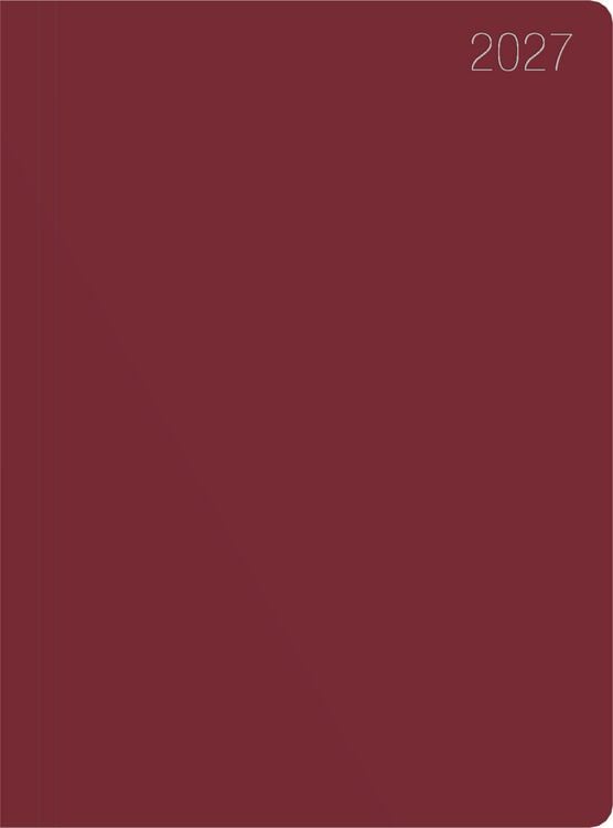 Produktbild: Taschenkalender 1T/1S bordeaux 2027