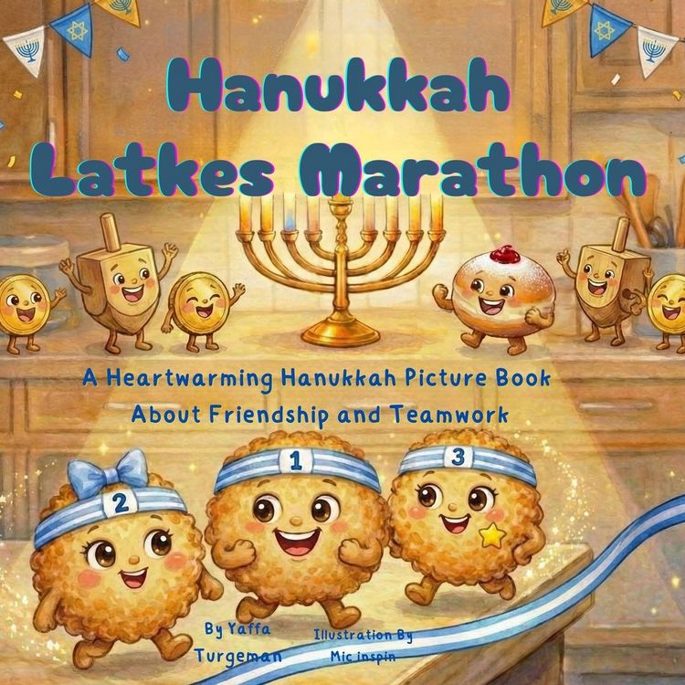 Produktbild: Hanukkah Latkes Marathon, A Heartwarming Hanukkah Picture Book About Friendship and Teamwork