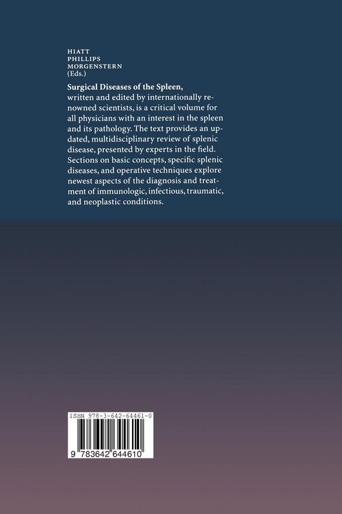Produktbild: Surgical Diseases of the Spleen