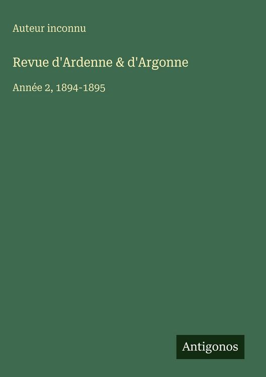 Produktbild: Revue d'Ardenne & d'Argonne