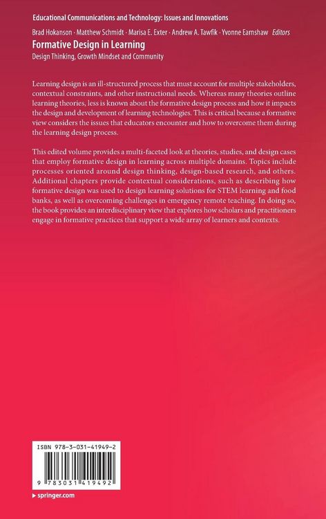 Produktbild: Formative Design in Learning