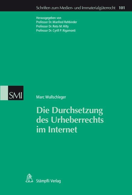 Produktbild: Die Durchsetzung des Urheberrechts im Internet