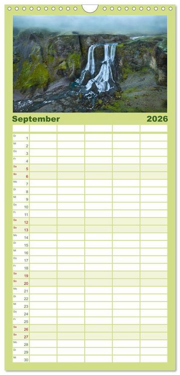 Produktbild: Familienplaner 2026 - Faszinierendes Europa mit 5 Spalten (Wandkalender, 21 x 45 cm) CALVENDO