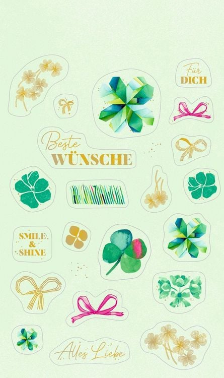 Produktbild: Stickerbogen mit 100 Stickern