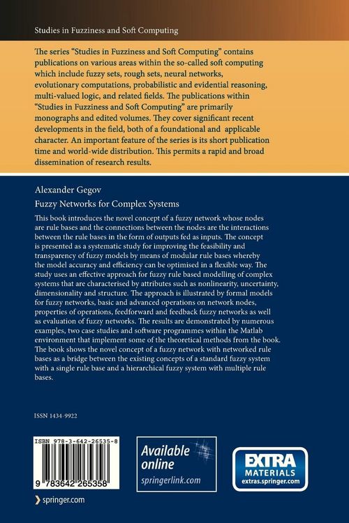 Produktbild: Fuzzy Networks for Complex Systems