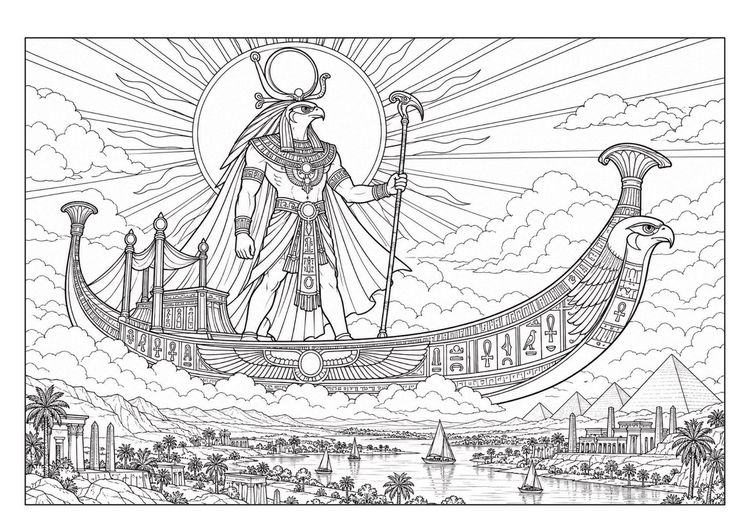 Produktbild: G&ouml;tter & Legenden &ndash; Fantasy Malbuch f&uuml;r Erwachsene mit 50 detailreichen Ausmalbildern