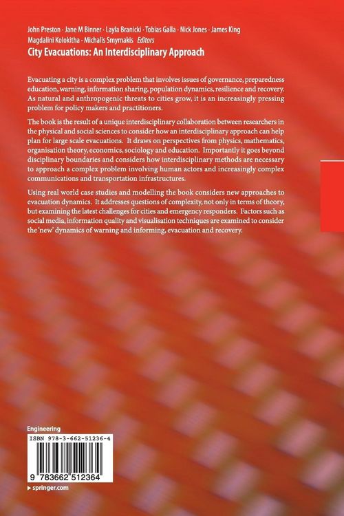 Produktbild: City Evacuations: An Interdisciplinary Approach