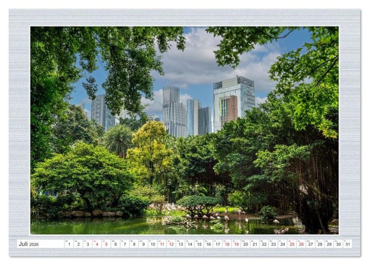 Produktbild: Urbaner Zauber: Das Zentrum Hongkongs (Tischkalender 2026 DIN A5 quer), CALVENDO Monatskalender