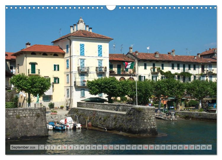 Produktbild: Isola dei Pescatori im Lago Maggiore (Wandkalender 2026 DIN A3 quer), CALVENDO Monatskalender