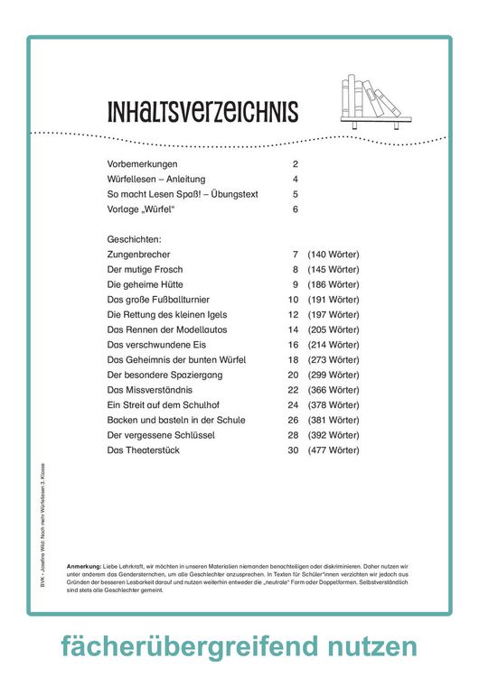 Produktbild: Noch mehr W&uuml;rfellesen 3. Klasse