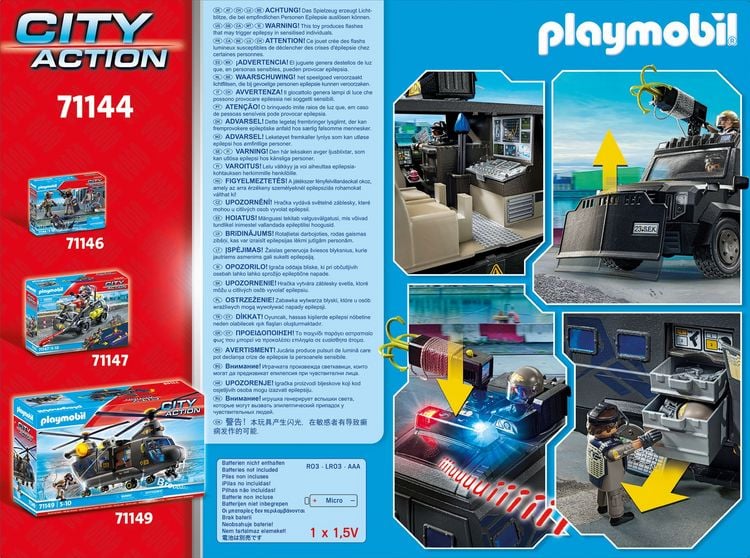 Produktbild: PLAYMOBIL 71144 SWAT-Gel&auml;ndefahrzeug