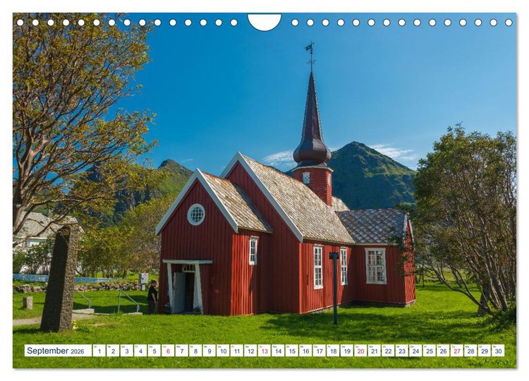 Produktbild: Lofoten Vester&aring;len (Wandkalender 2026 DIN A4 quer), CALVENDO Monatskalender