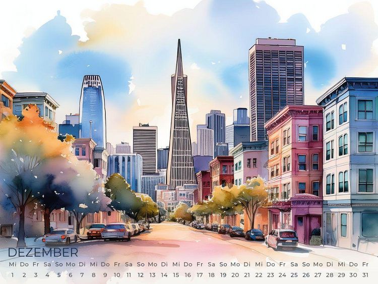 Produktbild: Kalifornien Artwork Edition Kalender 2027