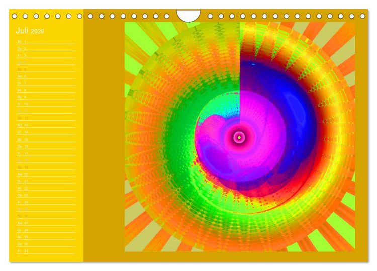 Produktbild: Energie-Spiralen 2026 (Wandkalender 2026 DIN A4 quer), CALVENDO Monatskalender