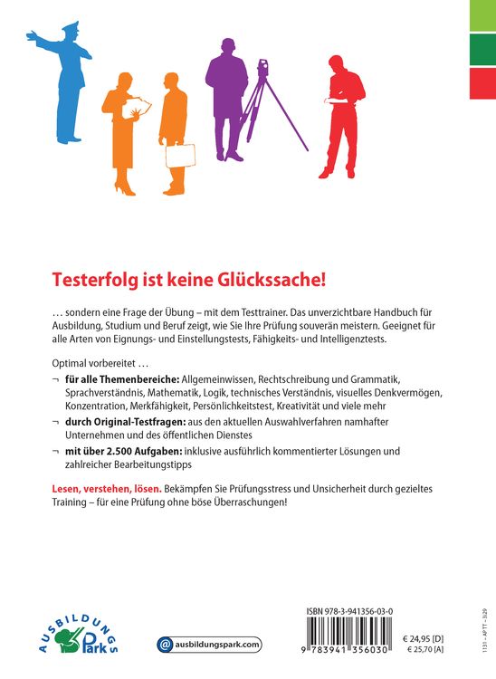 Testtrainer für alle Arten von Einstellungstests, Eignungstests und Berufeignungstests