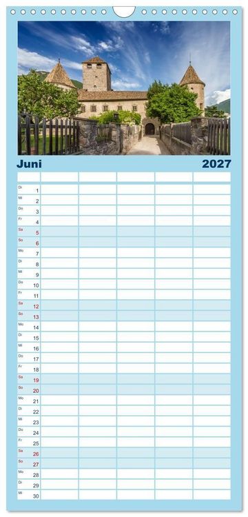 Produktbild: Familienplaner 2027 - MAGISCHES S&Uuml;DTIROL mit 5 Spalten (Wandkalender, 21 x 45 cm) CALVENDO