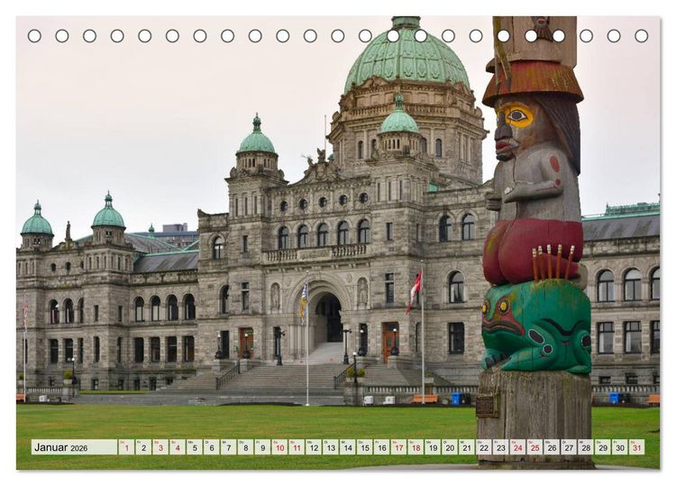 Produktbild: Zauberhaftes Victoria BC (Tischkalender 2026 DIN A5 quer), CALVENDO Monatskalender
