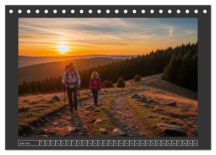 Produktbild: Aktives Sauerland (Tischkalender 2026 DIN A5 quer), CALVENDO Monatskalender