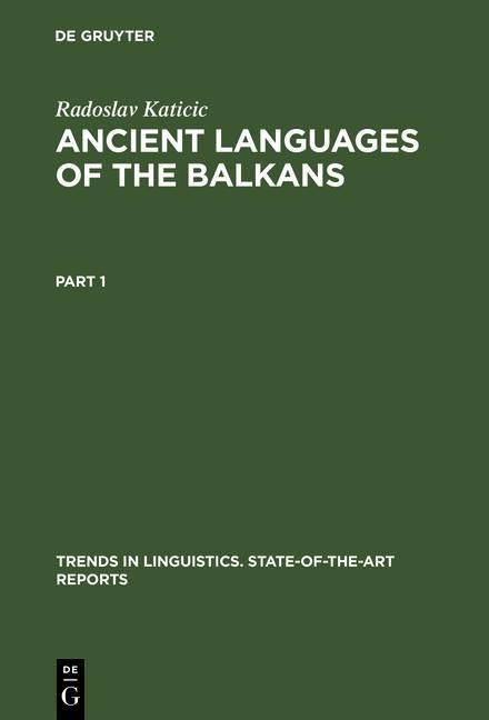 Produktbild: Ancient Languages of the Balkans