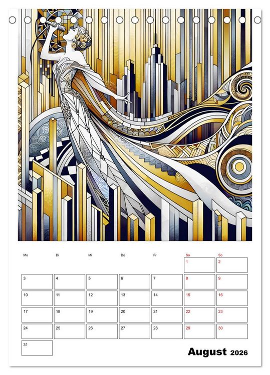 Produktbild: Taktvoll &ndash; Rhythmische Eleganz (Tischkalender 2026 DIN A5 hoch), CALVENDO Monatskalender