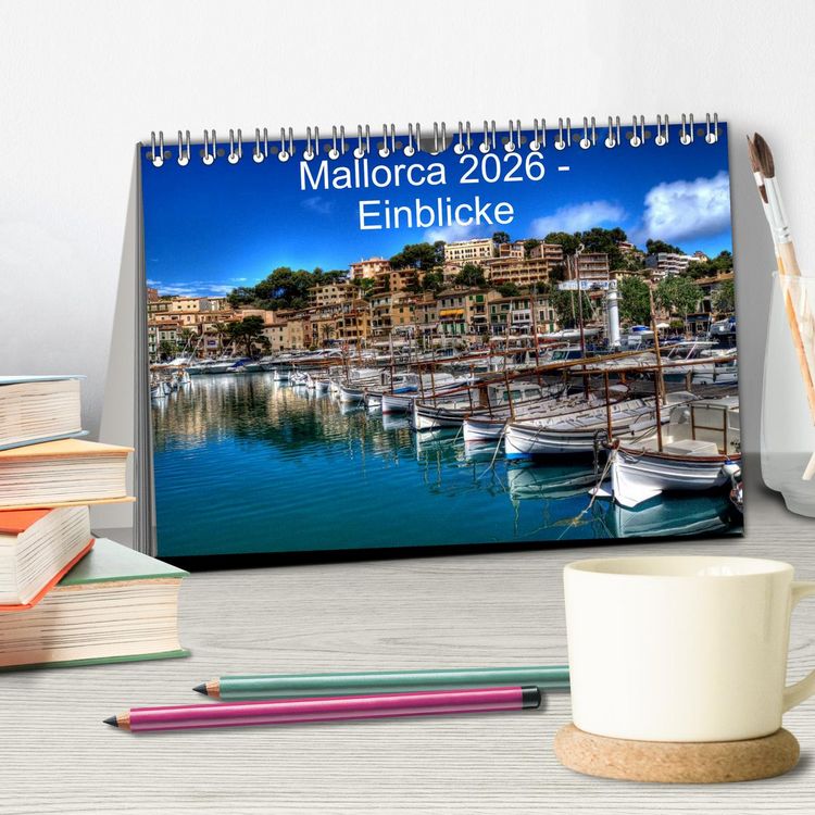 Produktbild: Mallorca 2026 - Einblicke (Tischkalender 2026 DIN A5 quer), CALVENDO Monatskalender