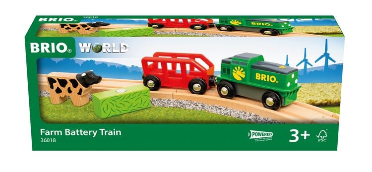 Produktbild: BRIO World - Bauernhof-Batterie-Zug